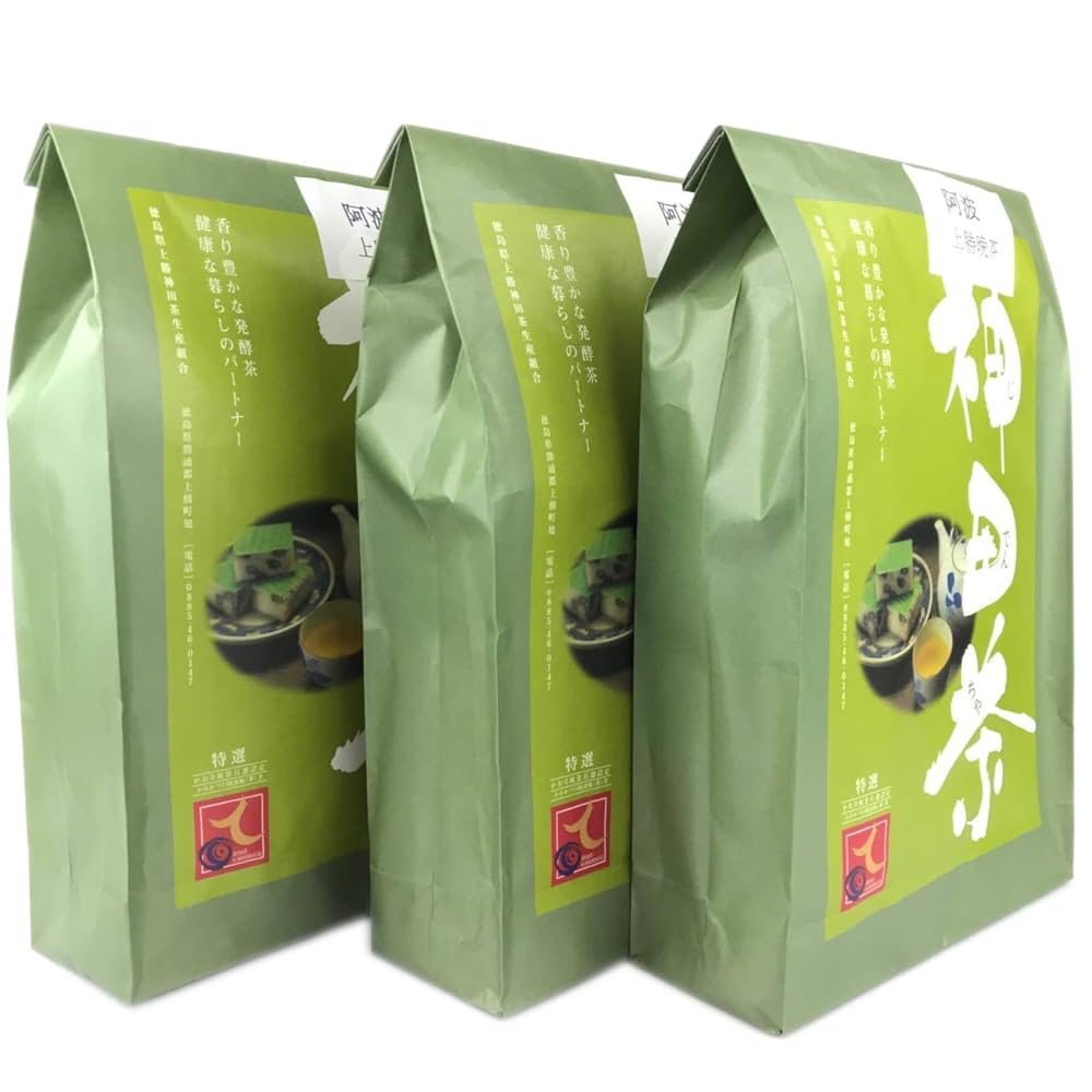 Amazon.co.jp: 神田茶 高級 阿波晩茶 3袋 本場 上勝 阿波番茶